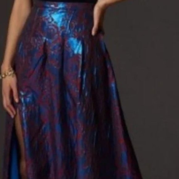 NWT Anthropologie Shimmer Skirt 00P - Picture 1 of 7